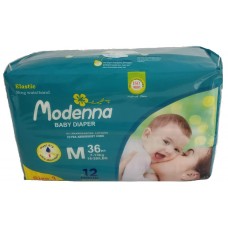 Modenna Diapers – 36 pcs/pack, Medium, Size 3 (16-28LBS) 7-13KG